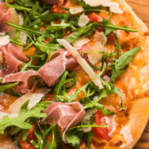 Jamón Ibéricos Izquierdo en pizza