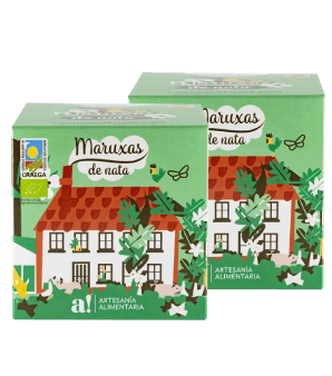 Galletas de nata ecológicas de Maruxas, 2 cajas de 200 g