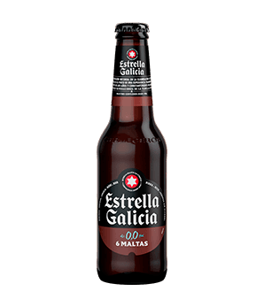 Estrella Galicia 0,0 6 Maltas, 24 botellas de 25 cl