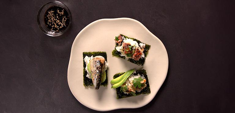 receta de sushi snack