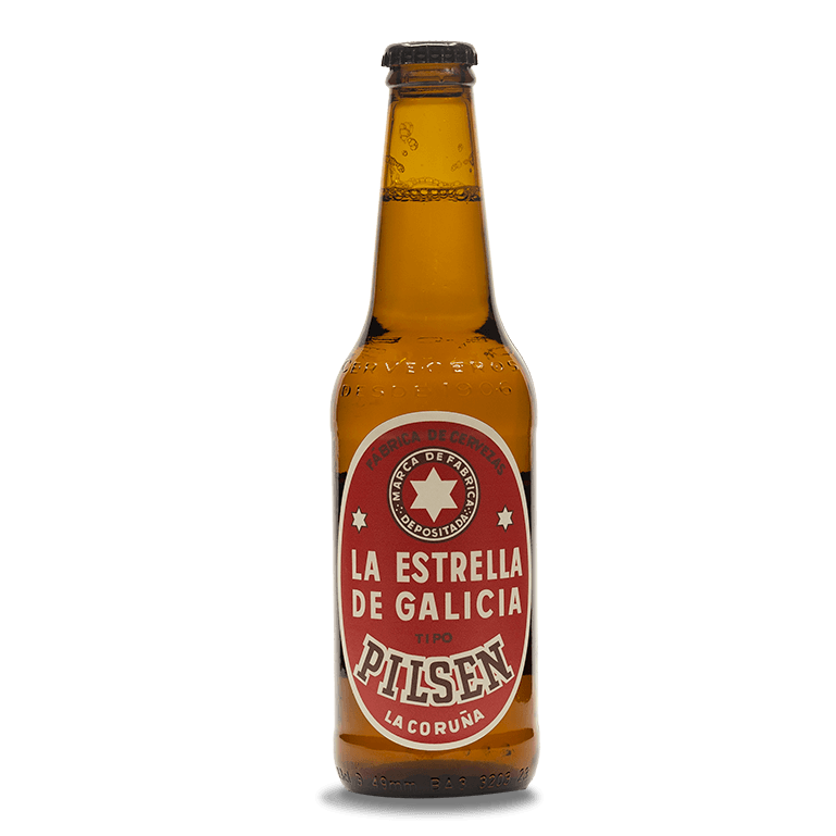 Colección de etiquetas de Estrella Galicia