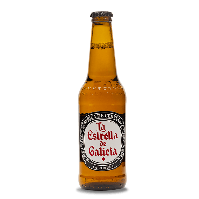 Colección de etiquetas de Estrella Galicia