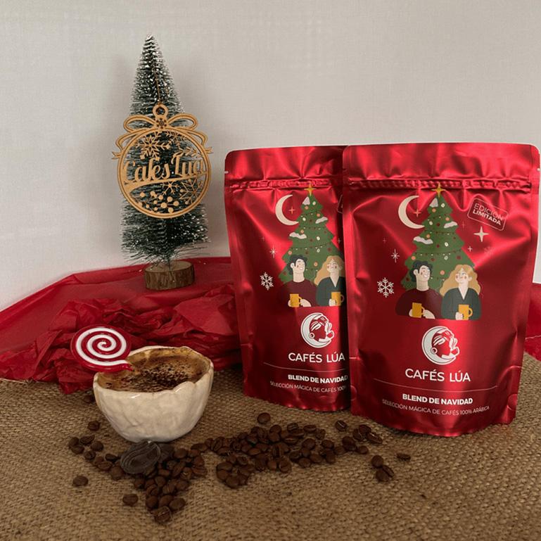 Café Blend edición limitada de Navidad de Cafés Lúa, 1 bolsa de 250 g