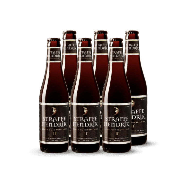 pack de 6 botellas Straffe Hendrik Quadrupel con botella oscura