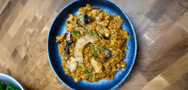 Receta de arroz meloso de marisco