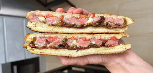 Receta de bocadillo serranito y pepito de ternera