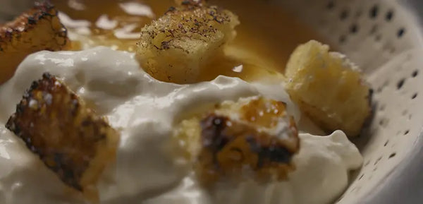 Receta de requesón con garrapiñadas e higos