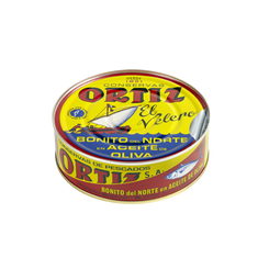 Bonito del norte en aceite de oliva de conservas Ortiz, lata de 600 g