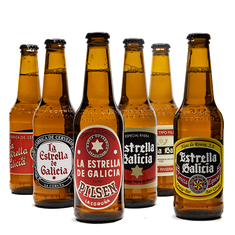 Colección de etiquetas históricas de Estrella Galicia