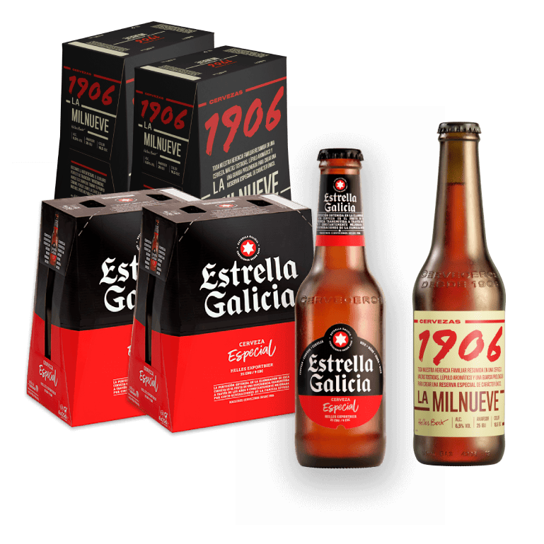 Pack Combinado Estrella Galicia & 1906 Reserva Especial