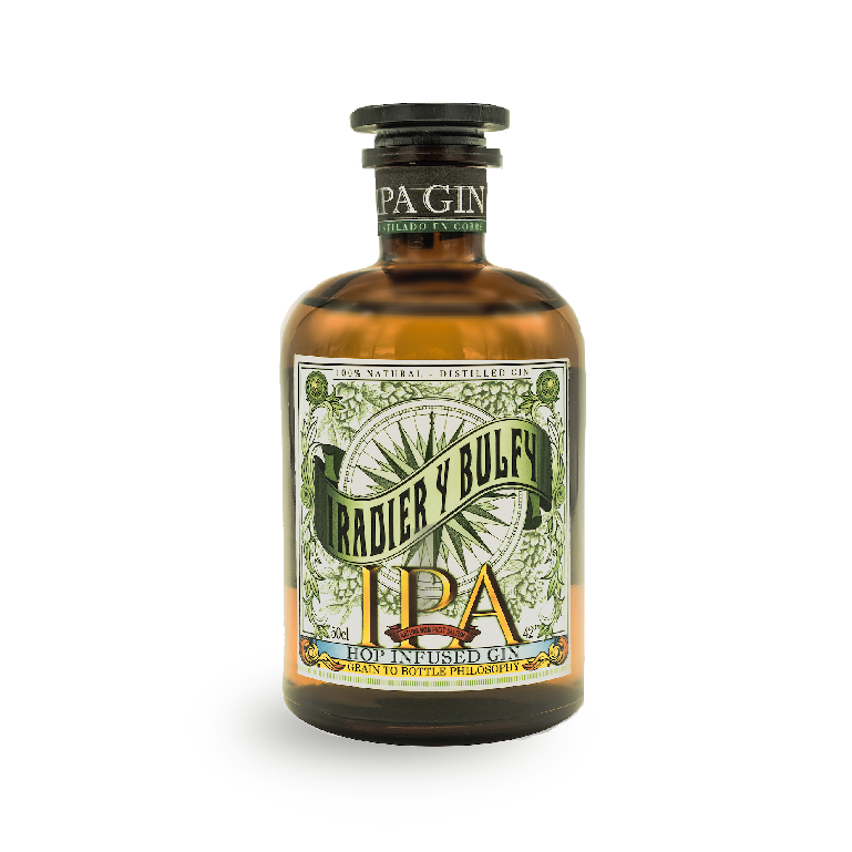 IPA gin iradier y bulfy de Singular Destilados, botella de 50 cl