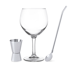 Pack 6 copas con medidor y agitador Inox de Cave Vinum