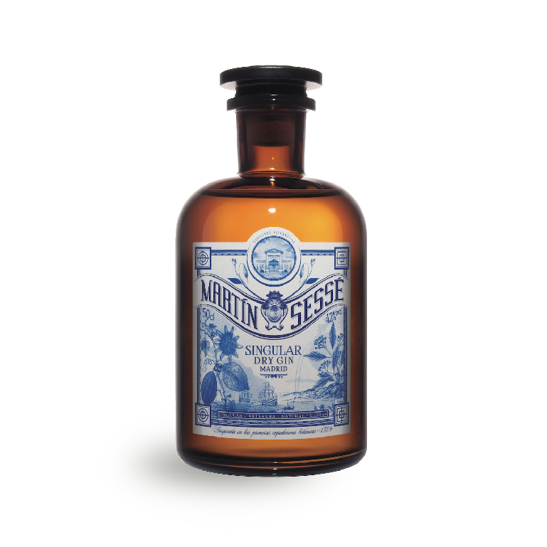 Dry gin Martín Sessé de Singular Destilados, botella de 50 cl