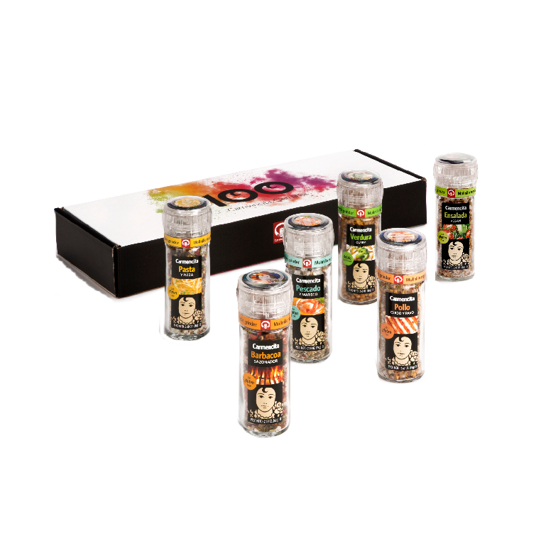 Pack foodie Carmencita, 6 molinillos