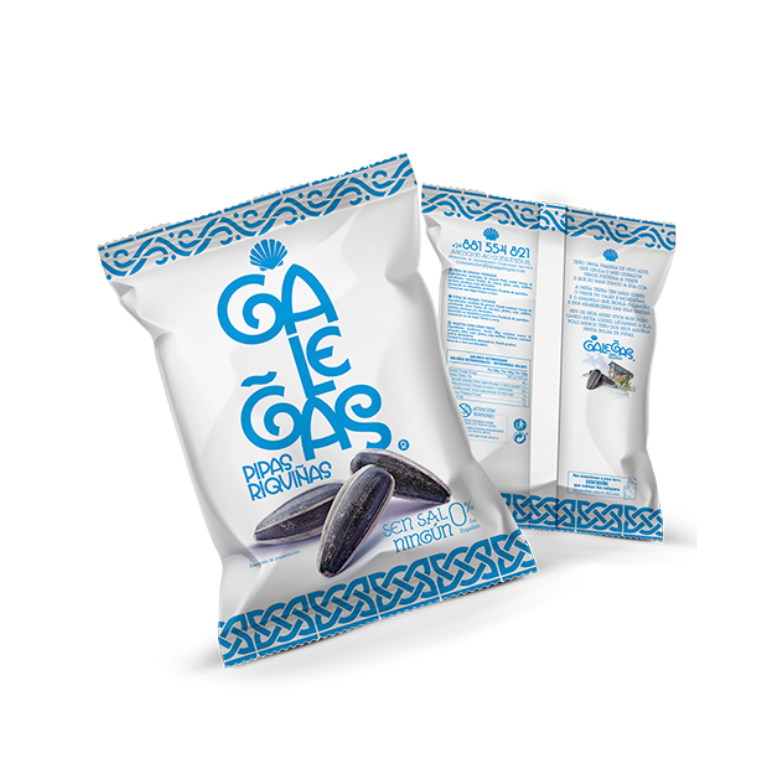 Pipas sin sal de Pipas Galegas, 120 g