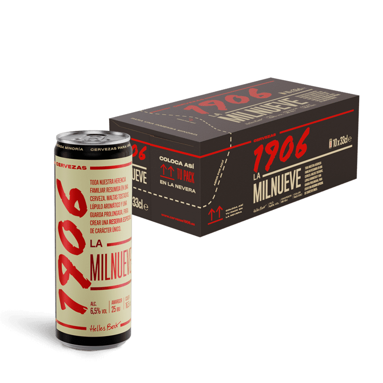 1906 La Milnueve, Frigopack de 10 latas de 33 cl