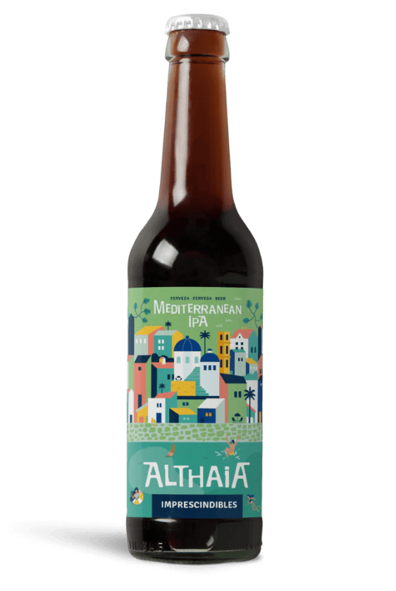 Althaia Mediterranean IPA, botella de 33 cl