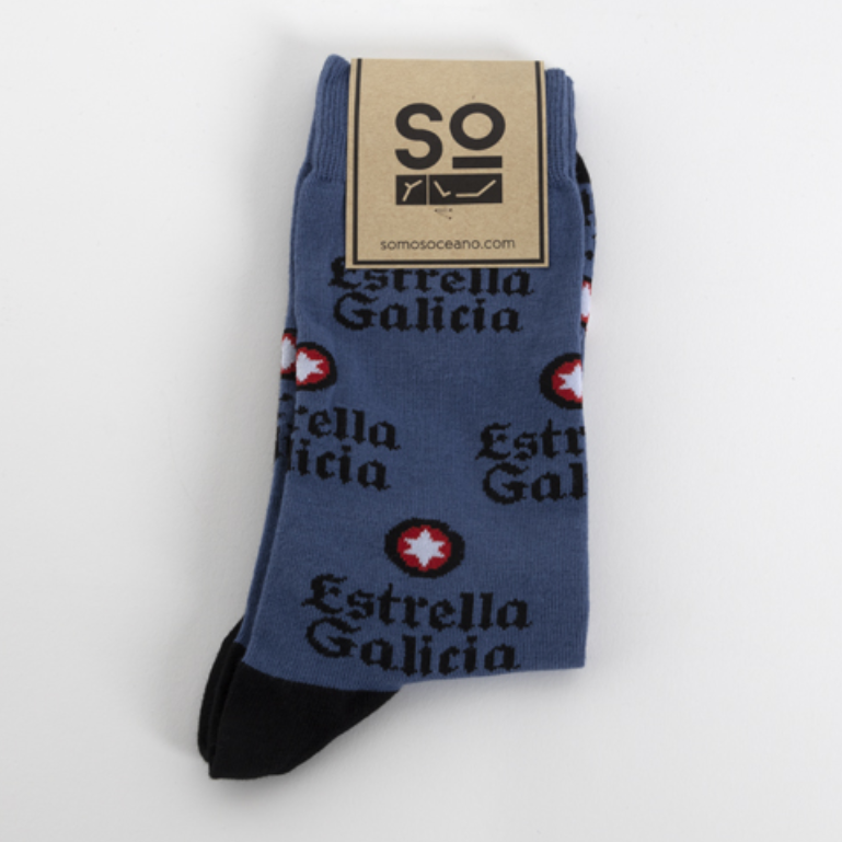 Calcetines con logotipo de Estrella Galicia