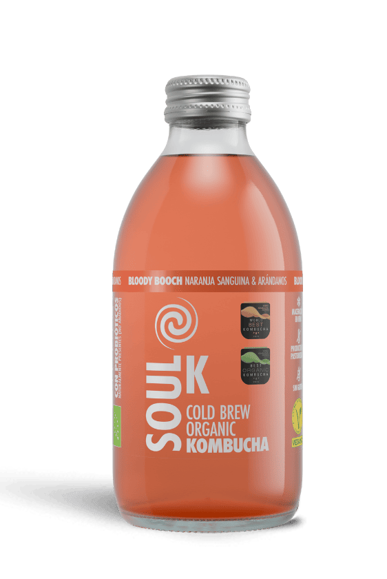 Soul K Bloody Booch - Naranja sanguina y arándanos, 6 botellas de 25 cl