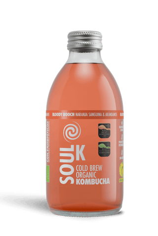 ¿Cómo elaboran la kombucha Soul K Bloody Booch Naranja sanguina y arándanos?