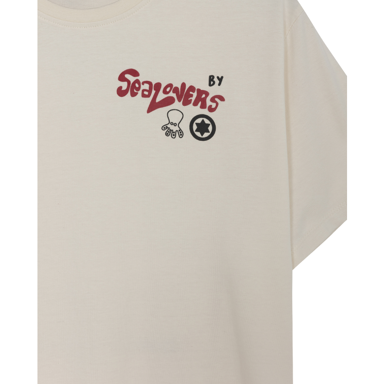 Camiseta elPulpo & Estrella Galicia sarabia blanca