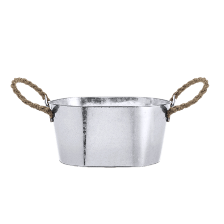 Cubitera metálica con asas de cuerda de Cave Vinum