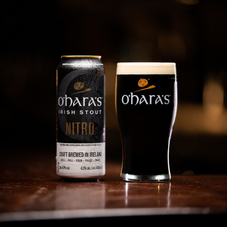 OHaras Irish Stout Nitro, 6 latas de 44 cl