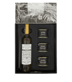 Cesta foie gourmet de Malvasía con Pedro Ximénez