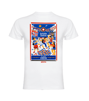 Camiseta Estrella Galicia x ReiZentolo Blanca