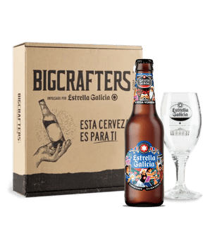 Estrella Galicia edición A Nosa Verbena con copa Atlántica
