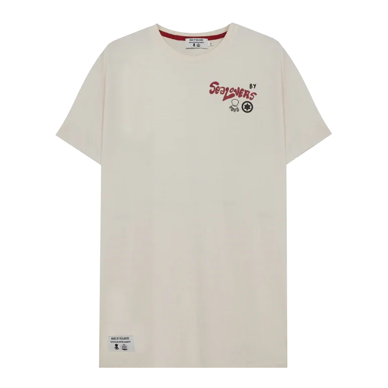 Camiseta elPulpo & Estrella Galicia sarabia blanca