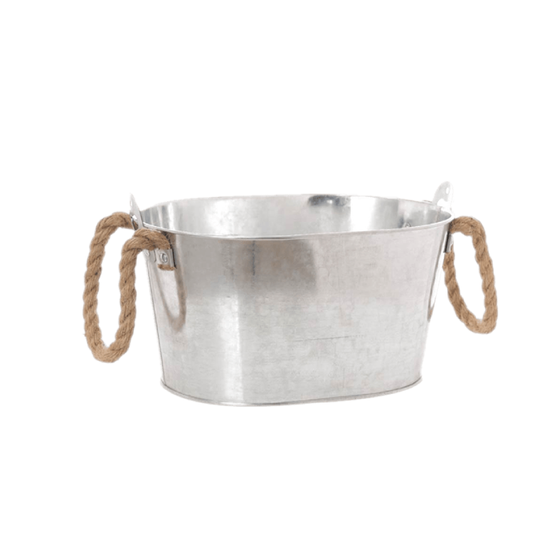 Cubitera metálica con asas de cuerda de Cave Vinum