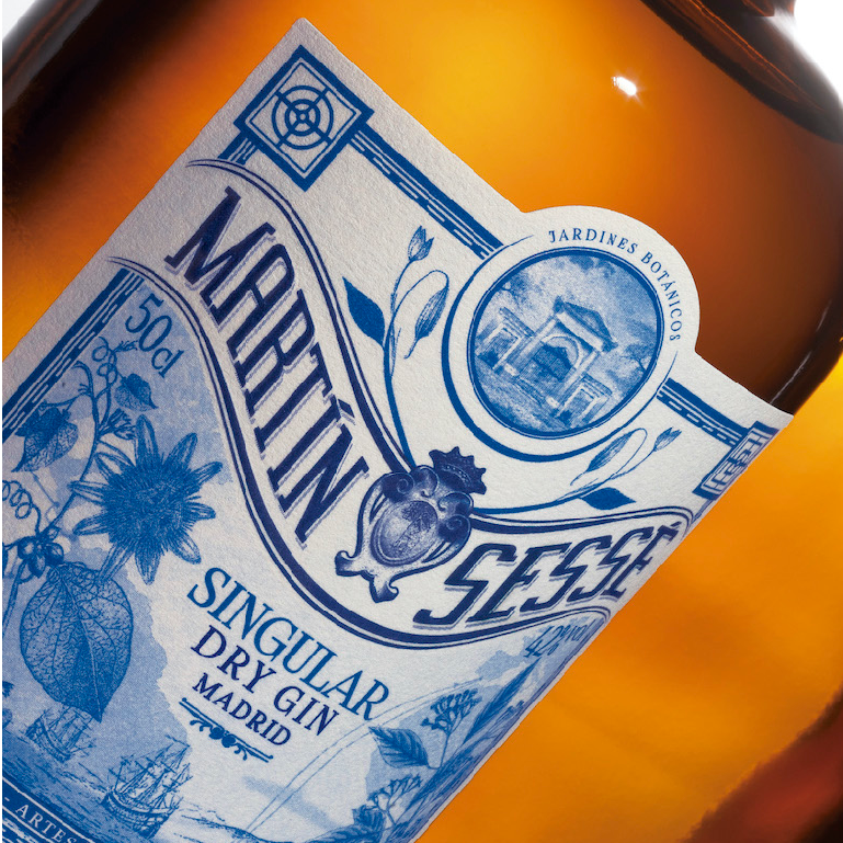 Dry gin Martín Sess de Singular Destilados, botella de 50 cl