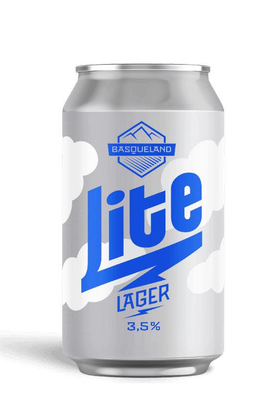 Basqueland Lite Lager, 24 latas de 33 cl