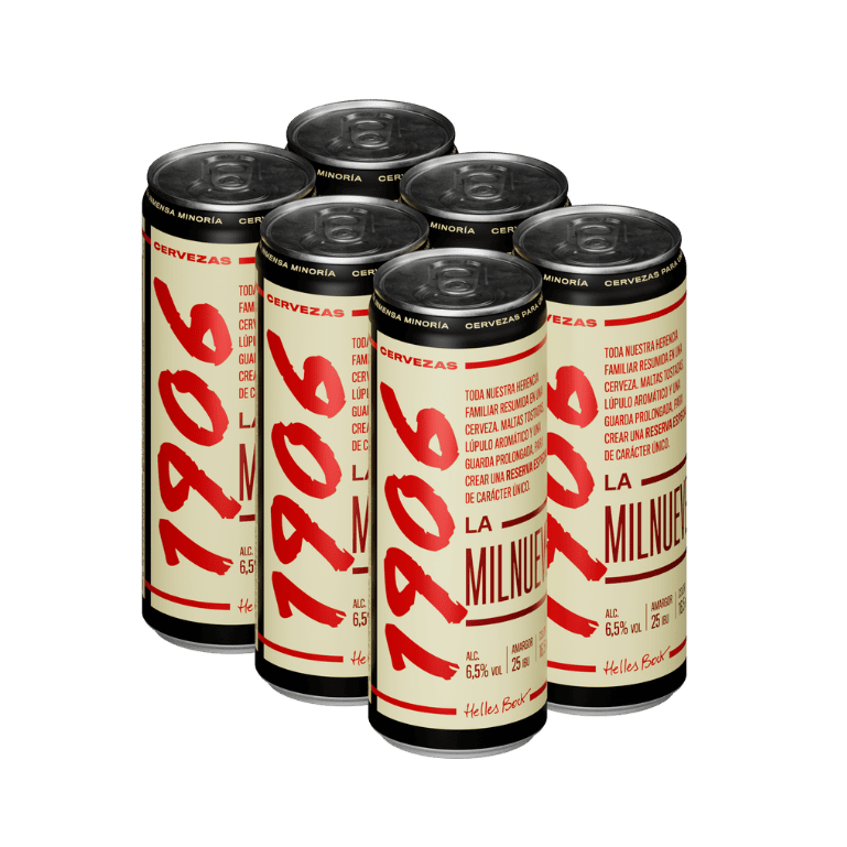 Pack de latas combinado: Cervezas 1906 Reserva Especial y Red Vintage