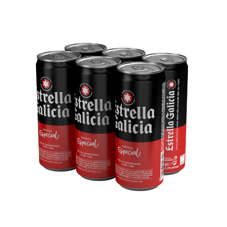 Pack de latas combinado: Estrella Galicia y 1906