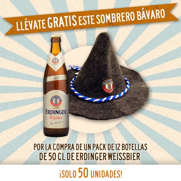 Erdinger Weissbier, 12 botellas de 50 cl