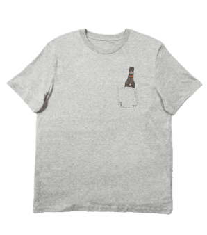 Camiseta Estrella Galicia Edición Bolsillo gris claro