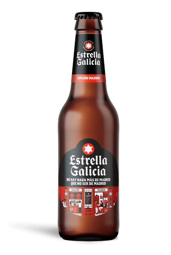 Estrella Galicia edición Madrid con copa Atlántica
