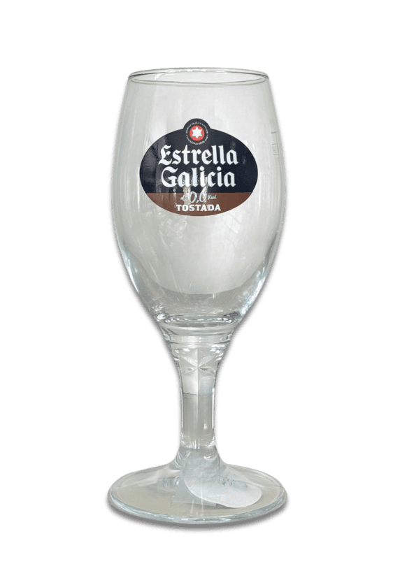 Pack de 6 copas de Estrella Galicia 0,0 Tostada