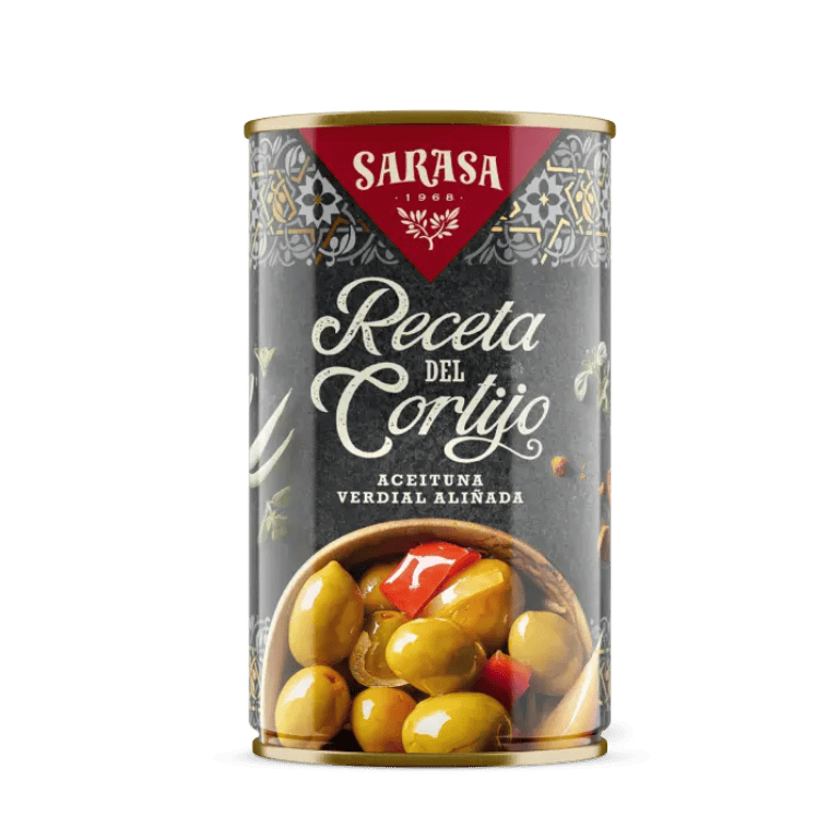 Aceitunas receta del cortijo de Sarasa, 300 g