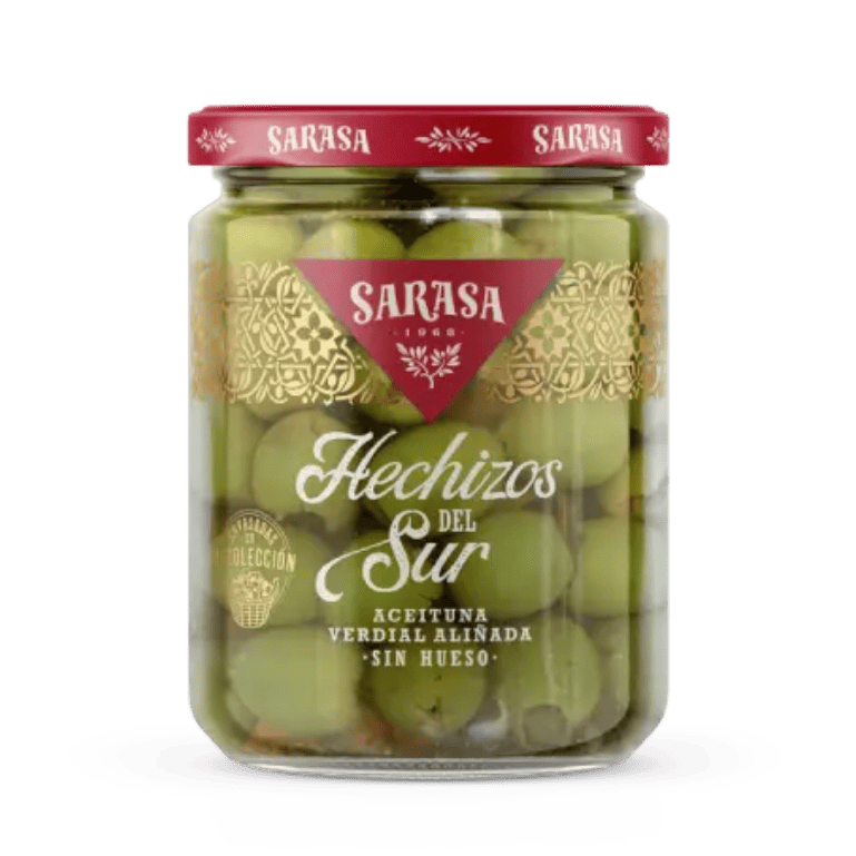 Aceitunas sin hueso hechizos del sur de Sarasa, 410 g