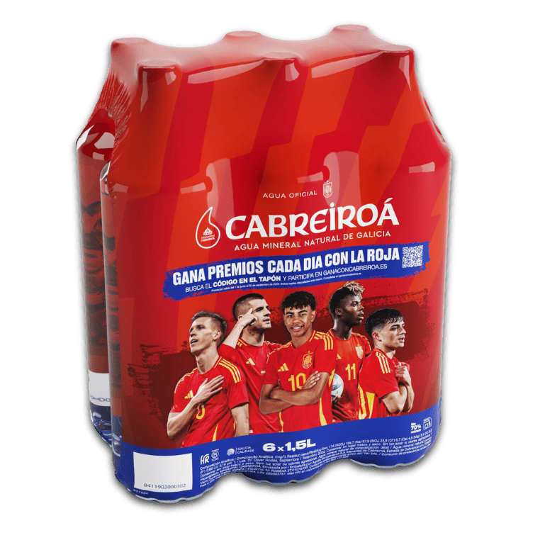 Agua mineral de Cabreiroá, pack 6 botellas de 1,5 l
