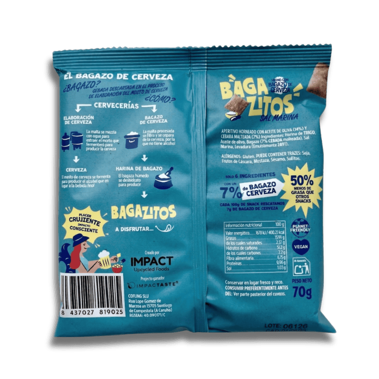 Bagazitos Sal Marina, bolsa de 70 g