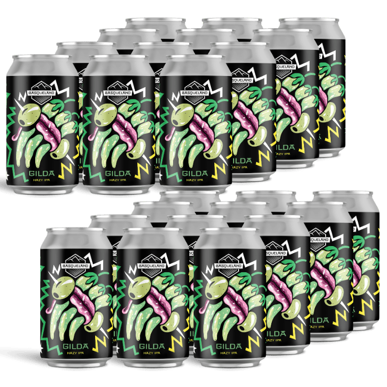 Basqueland Gilda Hazy IPA, 24 latas de 33 cl
