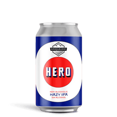Basqueland Hero Hazy IPA 0,5%, lata de 33 cl