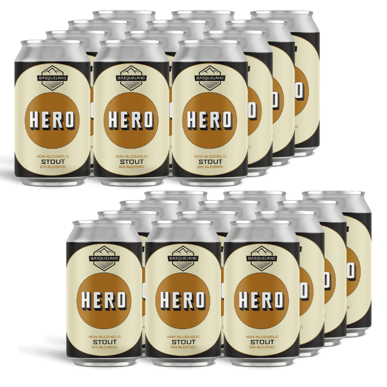 Basqueland Hero Stout, 24 latas de 33 cl