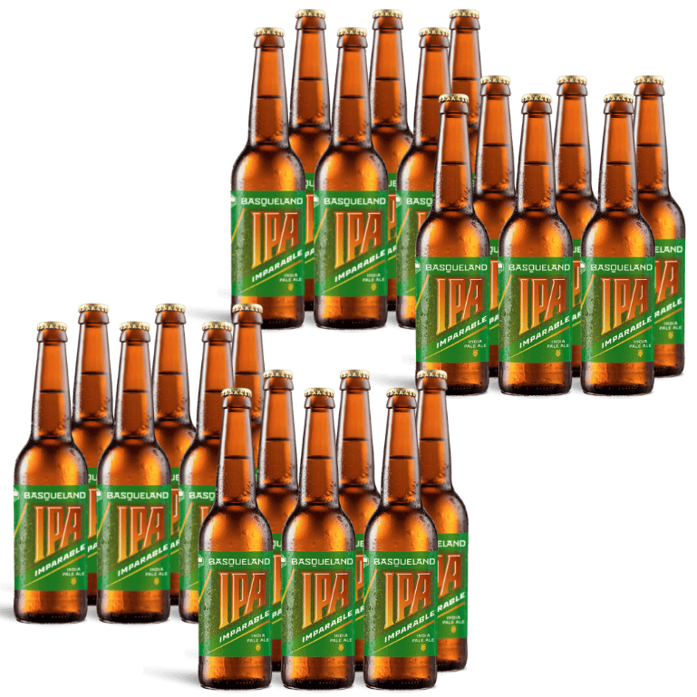 Basqueland Imparable IPA, 24 botellas de 33 cl