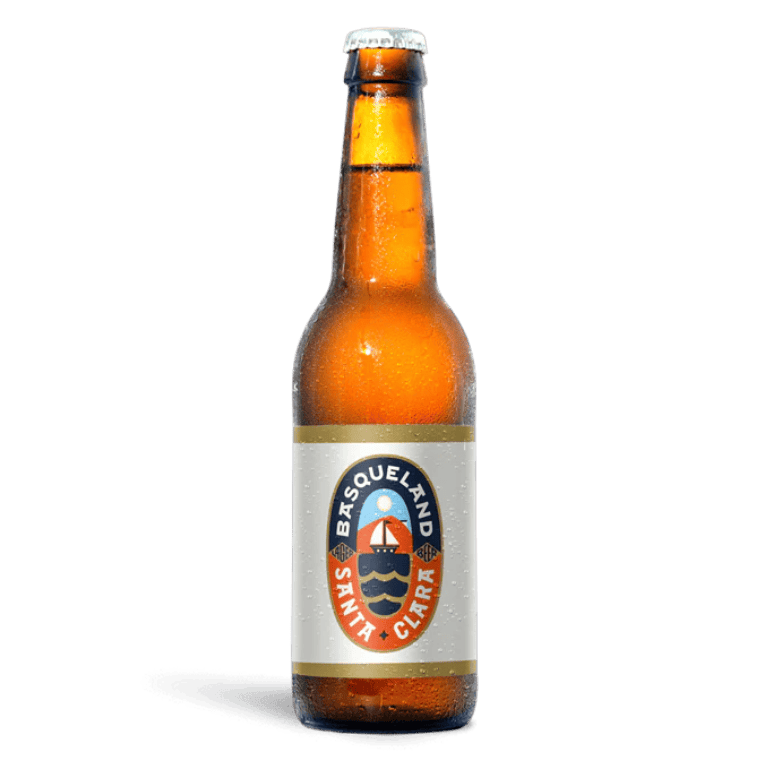 Basqueland Santa Clara Lager, botella de 33 cl
