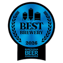 Sello del premio Basqueland como Mejor Cervecera del Año en el Barcelona Beer Challenge 2026, que destaca la excelencia y es para los consumidores una certificación de calidad de alto nivel.